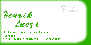 henrik luczi business card